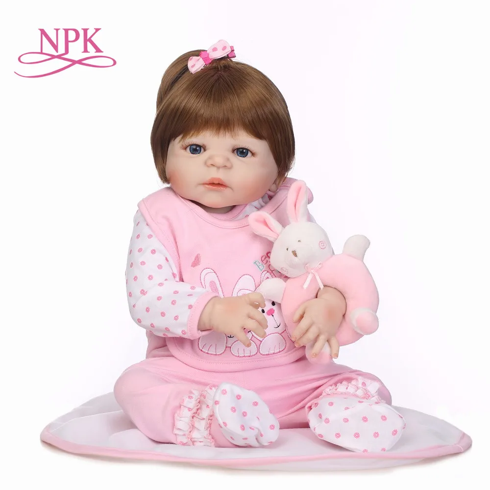 Силиконовая кукла Bebe Reborn для новорожденных 22 дюйма виниловая Реалистичная