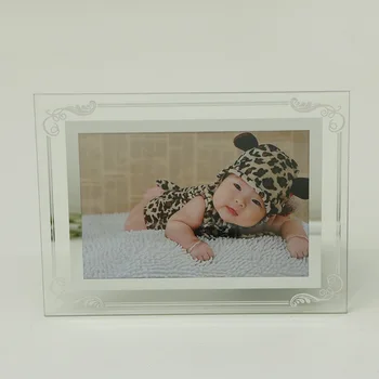 

Crystal Glass Lace Photo Frame Set 6 Inch 7 Inch 8 Inch 10 Inch A4 Simple Ins Honor Certificate Box b