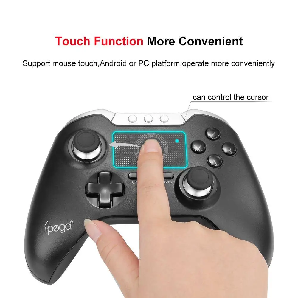 IPEGA PG-9069 PG 9069 Беспроводной геймпад Bluetooth Touchpad игровой контроллер для Android/IOS Планшеты pcsmartphone двойной Двигатель держатель