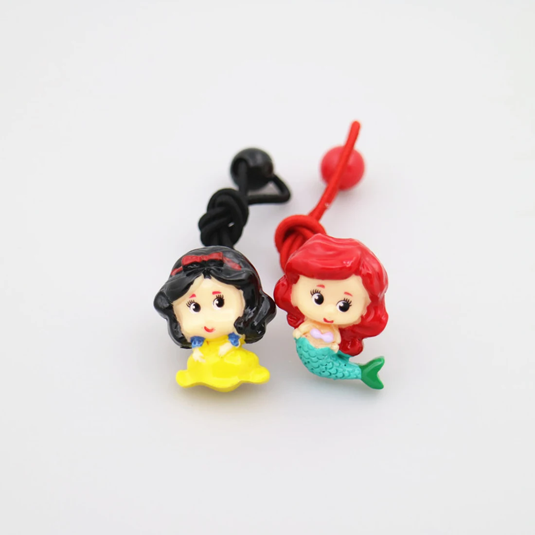 

Lovely 4PCS/Lot Women Girls Princess Hair Bands Candy Color High Elastic Rubber Tie Gum Holders Resin Headwear Hair Accessories