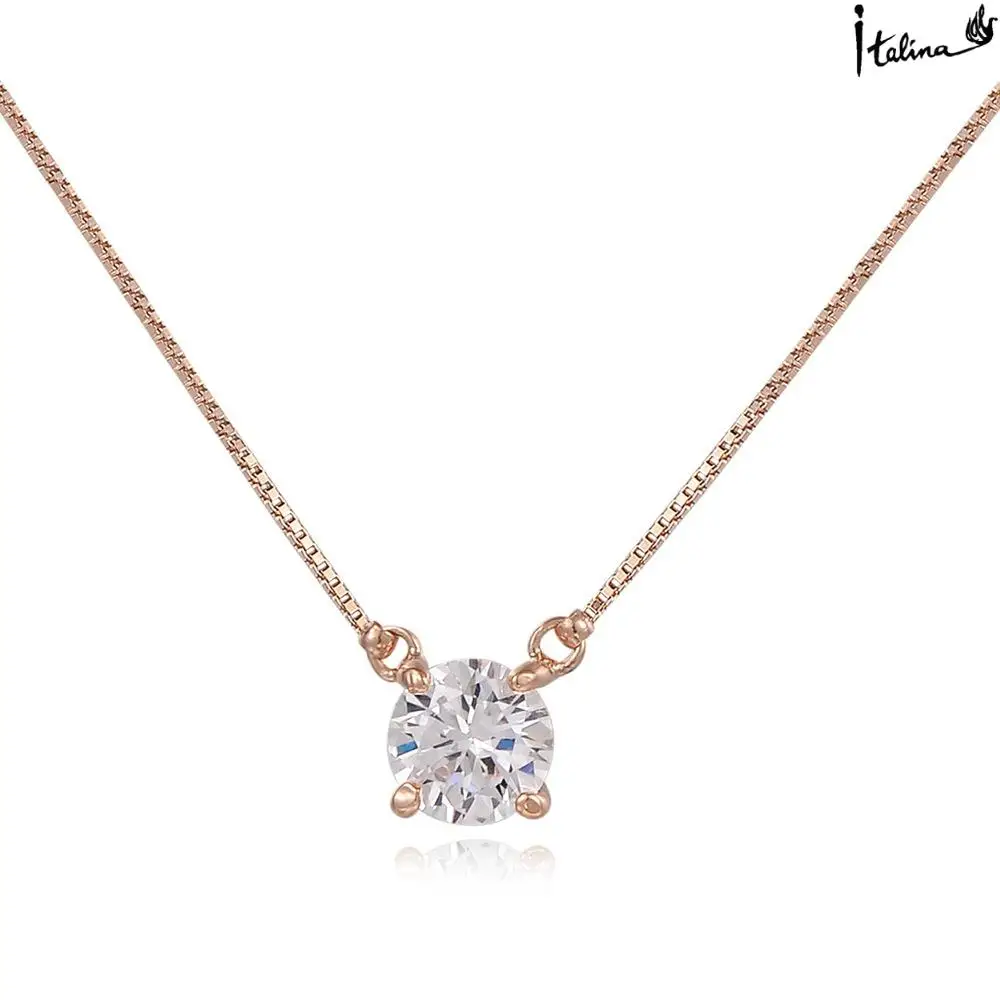 

2016 New Sale Hot Brand Stud AAA Zirconia Pendant Necklace Alloy#RG61334