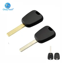 OkeyTech Uncut HU83 Groove VA2 Blank Blade Transponder Auto Car Key Cover Replacement Case for Peugeot for Citroen C2 No Chip