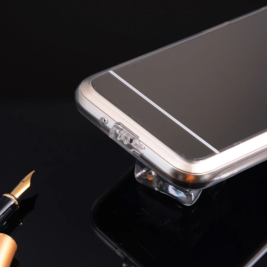 Чехол для телефона s samsung Galaxy J1 2016 зеркальный чехол мягкая Задняя накладка чехла