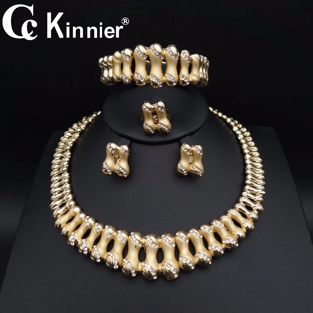 

Cc kinnier Dubai African golden bride, bridesmaid, wedding jewelry sets, women party necklace, earrings, rings, Christmas gifts