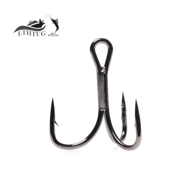 

20pcs Anzol Para Pesca High Quality Treble Hook #4 #6 #8 #10 Peche Brand Tin Nickel Plating Fishing Hooks Black Silver Hard Lure