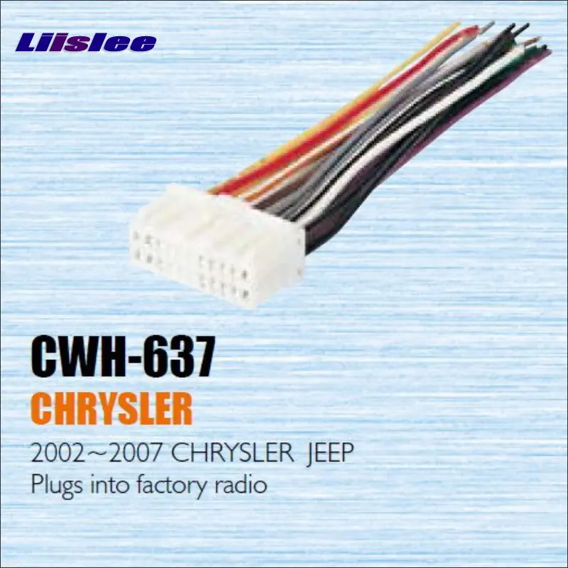

Liislee Car CD DVD Player Power Wire Cable Plug For Chrysler 2002-2007 Plugs Into Factory Radio / DIN ISO Female