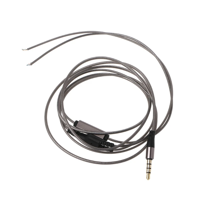

1.2m With Mic DIY Earphone Cable High Quality Replacement Cable Wire For Repair Upgrade Headphones Earphone With Mic