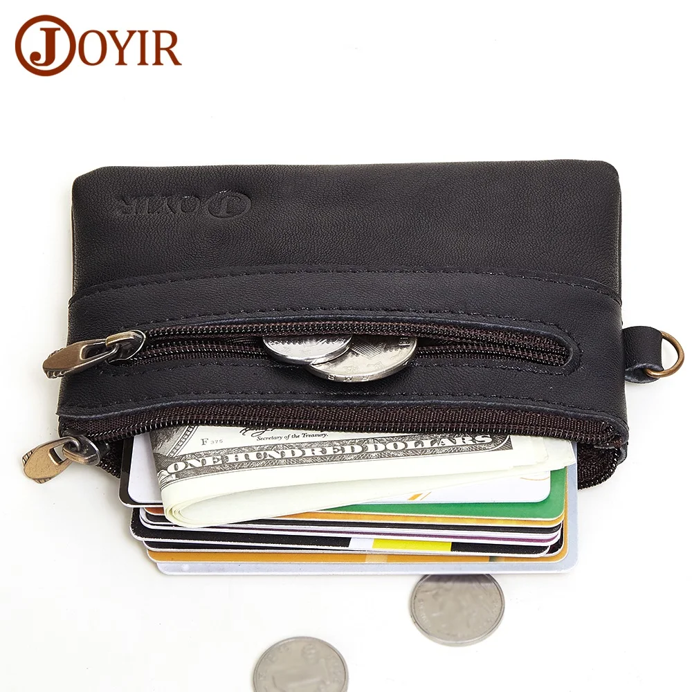 

100% Genuine Leather Men Wallets Short Coin Purse Soft Standard Card Holders Designer Cowhide Leather Zipper Wallet Men's Purse