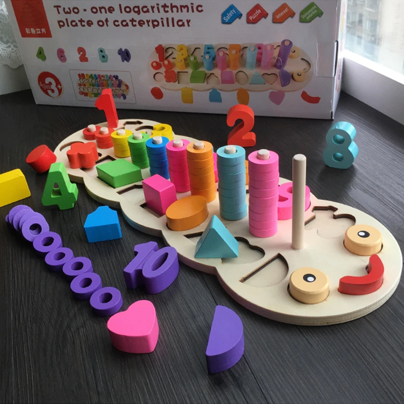 3 styles Children Wooden Montessori Juguetes Didacticos Materials Giochi Montesorri Toys Teaching Math Toys For Children oyuncak