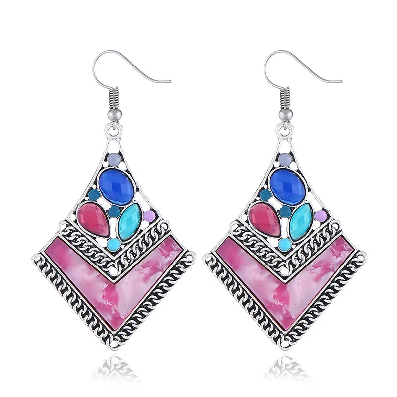 LZHLQ Boho Богемские серьги-капли модные украшения милые Винтаж в стиле панк