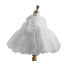 BBWOWLIN Ivory Newborn Baby Girl Summer Dress for 0 2T Flower Girl Dresses 1 Year Birthday