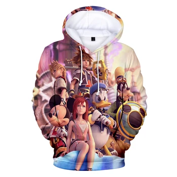 

hot ARPG kingdom hearts Sweatshirt Hoodies boys/girls Fashion Autumn warm long sleeve confortable popular game youth 3D clothes