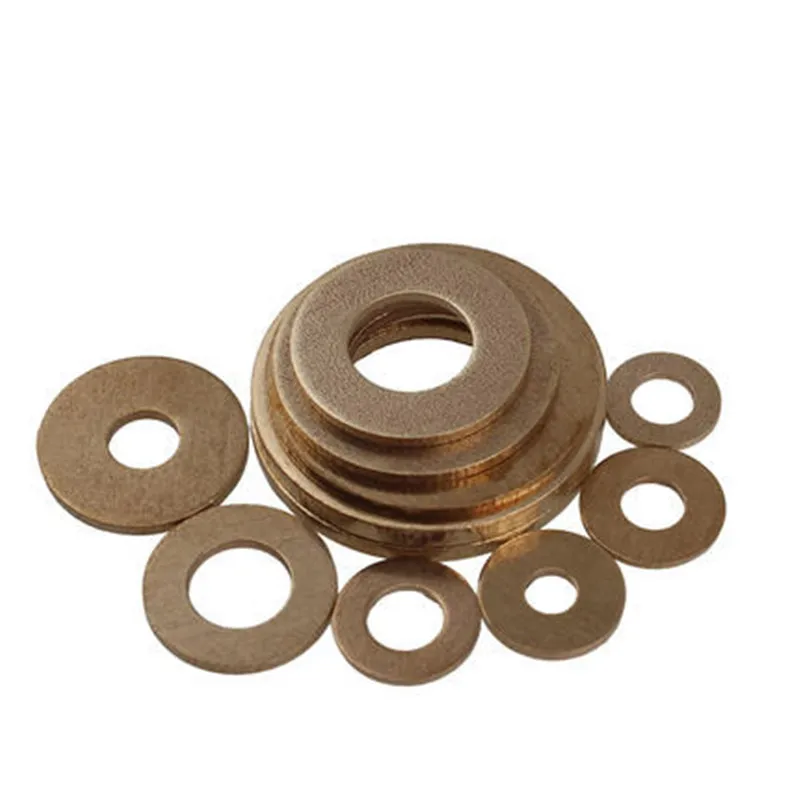 

100Pcs DIN125 ISO7089 M2 M2.5 M3 M4 M5 M6 M8 M10 M12 M14 M16 M18 M20 Meson Pad Sheet Metal Collar Brass Flat Washer HW049