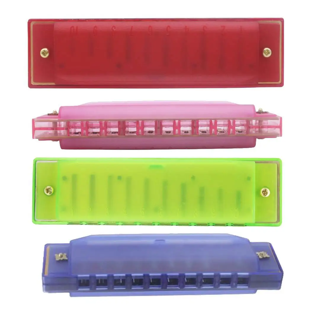 

Plastic Child Harmonica 10 Holes Kids Enlightenment Learining Musical Instrument new strange puzzle toys