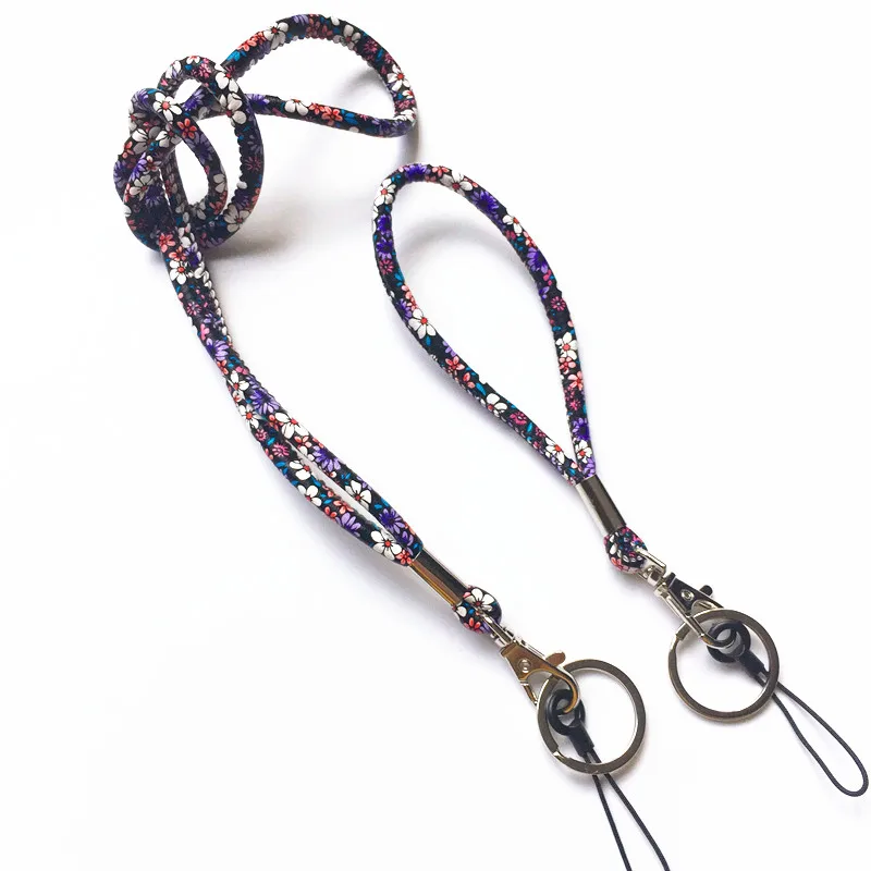 

2 Pcs printing PU leather Lanyard Keychain Necklace and Hand Wrist Keychain for Keys&Camera&Cell Phone&ID Tag Badge