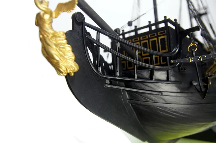 Обновленная версия года, Парусный корабль с черной жемчужиной, полный внутренний 1/35 в пиратском стиле из дерева, строительный комплект