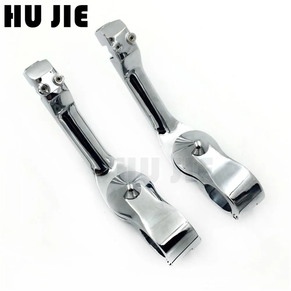

Motorcycle 1-1/4" Chrome Long Angled Highway Engine Guard Bar Foot Peg Mount Kit For Honda GoldWing GL1500 GL1100 GL1200 GL1800