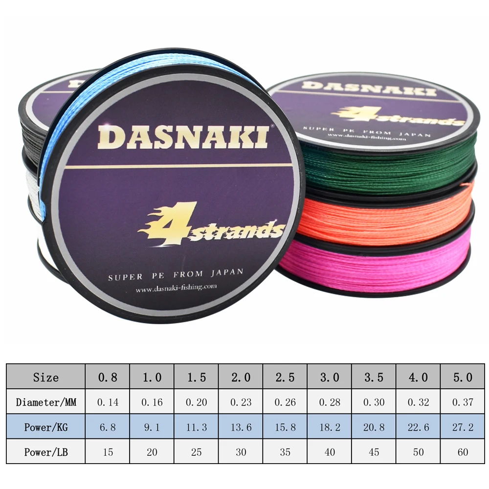 خط الصيد 300 متر 4 السواحل ينها المتعددة الشعيرات PE مضفر يطير الصيد line15-60LB جديلة الصيد خطوط Sedal ينها دي pesca