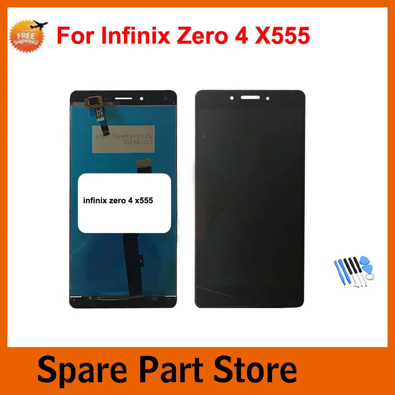 

Angcoucoux For Infinix Zero 4 X555 Full LCD Display Touch Screen Digitizer Assembly Replacement +Free tools