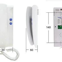 XinSiLu безопасности прямая Пресс ключ видео-телефон двери для внутренней установки, 4-проводной аудио видео домофон система ручка комплект