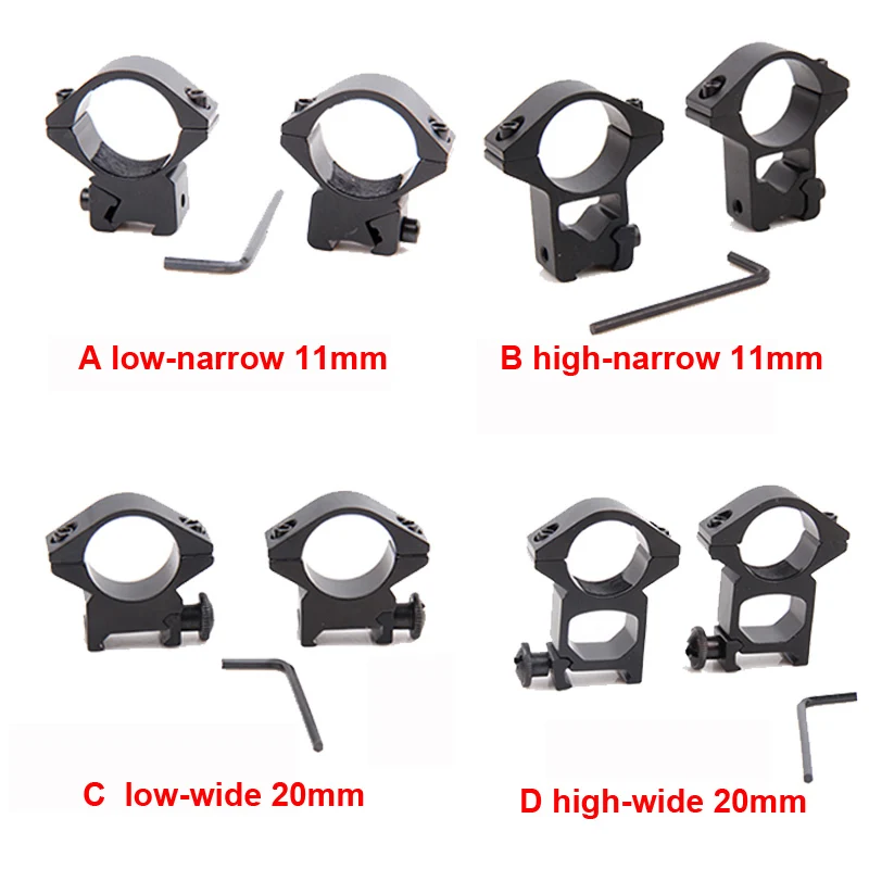 

Outdoor Camping Hunting Tool Gun accessories Optical Sight Bracket Metal Dovetail Rifle Scope Mount Rings 1" ring 25.4mm