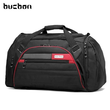 

Bucbon Men Large Capacity Sports Bag For Gym Women Fitness Bag Waterproof Outdoor Travel Duffel Bag Shoulder Sports Tote HAC092
