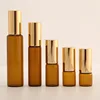 6pcs 1ML 2ML 3ML 5ML 10ML Amber Roll On Roller Bottle for Essential Oils Refillable Perfume Bottle Deodorant Containers ► Photo 2/5