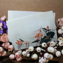 5 шт BZNVN Толстая цветная бумага конверты полупрозрачные туманный Красный лотос