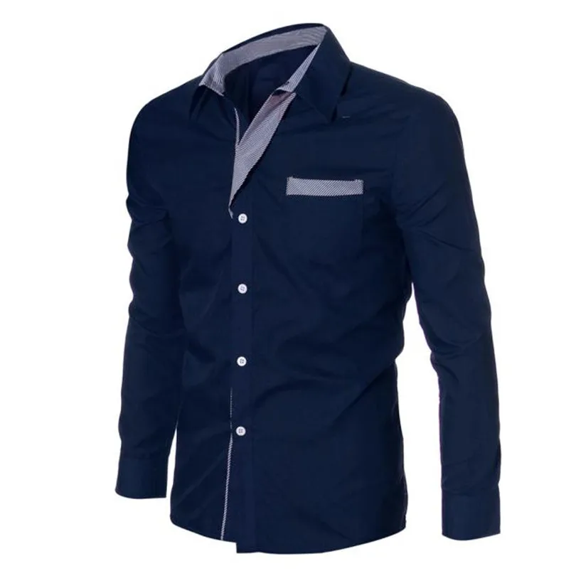Men Autumn Winter Luxury Brief Casual Fashion Men Shirt Cotton Linen Beach Loose Fit Long Sleeve Business Blouse Tops #4M27 (14)
