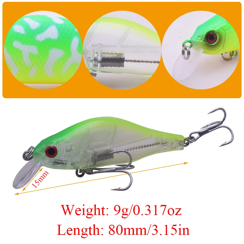 Proleurre الصيد السحر السباحة الغوص 0-1.5 متر أسماك 8 سنتيمتر 9 جرام الصب طويل جديد نموذج المتذبذب الصلب طعم بلاستيكي 5 ألوان متاح نموذج Proleurre الصيد السحر السباحة الغوص 0-1.5 متر أسماك 8 سنتيمتر 9 جرام الصب طويل جديد نموذج المتذبذب الصلب طعم بلاستيكي 5 ألوان متاح نموذج