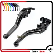 Acessórios para motocicleta suzuki gsr 750, 2011, 2018-600, gsr 2006, 2010-2019, cnc alavancas de freio curto logotipo gsr