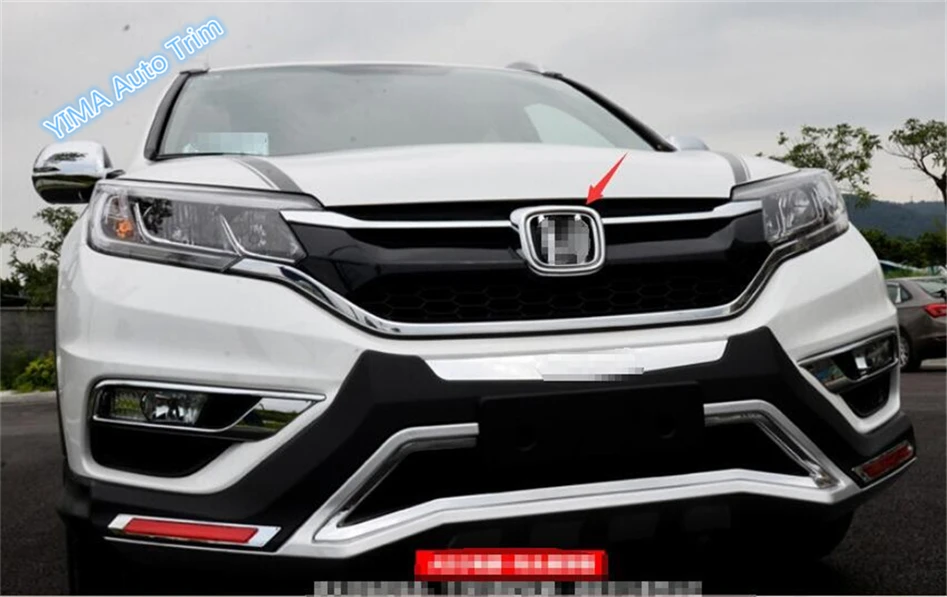 Для Honda CRV CR-V- ABS передняя решетка крышки с эмблемами Отделка 1 шт/авто аксессуары