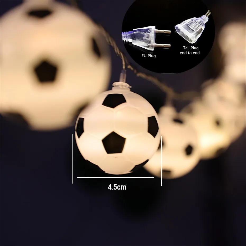 Football string lights 10m 