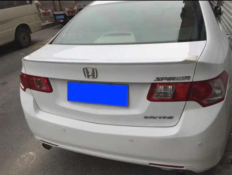 Для HONDA Spirior acura TSX спойлер 2008-2013 acura высокое качество абс материал заднее крыло праймер цвет задний спойлер