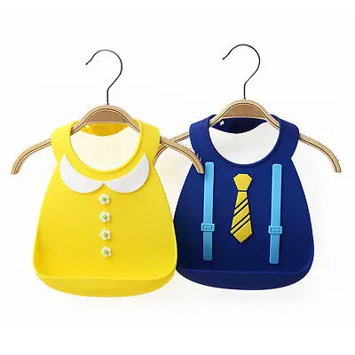 

Baby bibs waterproof silicone Cute Cartoon Tie Floral Soft feeding baby saliva aprons Baby Useful Feed Bibs