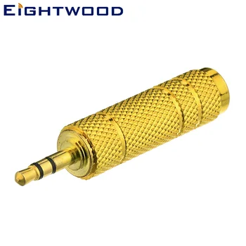 

Eightwood 5PCS Straight 3.5mm Plug Male Pin to 6.35mm Jack Female Socket Car Audio Conversion for Mobile Phone PC Notebook