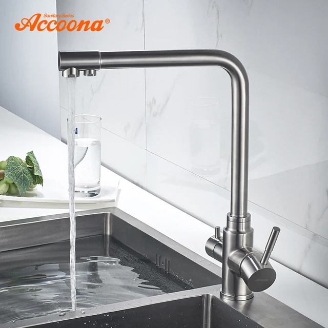 Special Offers Accoona Kitchen Faucet New Stainless Steel 304 Mixers Sink Tap Wall Faucet Modern Hot and Cold Water Kitchen Tap A5179-5 Special Offers Accoona Kitchen Faucet New Stainless Steel 304 Mixers Sink Tap Wall Faucet Modern Hot and Cold Water Kitchen Tap A5179-5