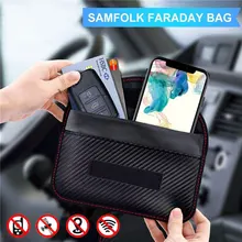 Чехол для блокировки сигнала телефона сумка автомобиля Fob Блокер сумка Фарадея экранирующая Сумочка Кошелек Чехол для ключа автомобиля защита конфиденциальности ткань