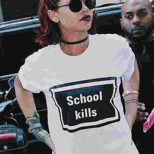 Plus-size-Women-Black-White-school-kills-T-shirt-Woman-Tee-Fashion-Tops-Street-Hippie-Punk
