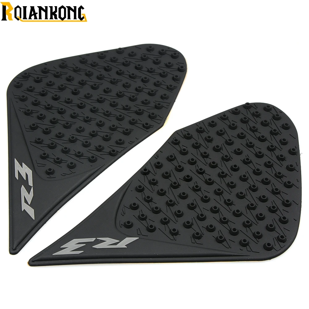 

For yamaha yzf R3 R25 2015 -2016 Tank Traction Pad Anti slip 3M sticker Motorcycle Side Decal Gas Knee Grip Protecto logo R3