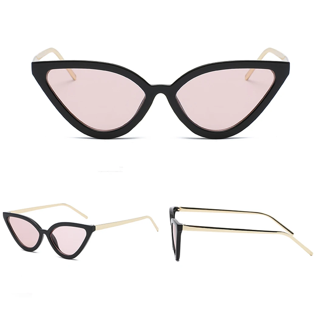 OUTEYE, Ретро стиль, кошачий глаз, солнцезащитные очки для женщин, сексуальные, маленькие линзы,, очки, сексуальные, для девушек, кошачий глаз, треугольник, Ретро стиль, солнцезащитные очки для женщин
