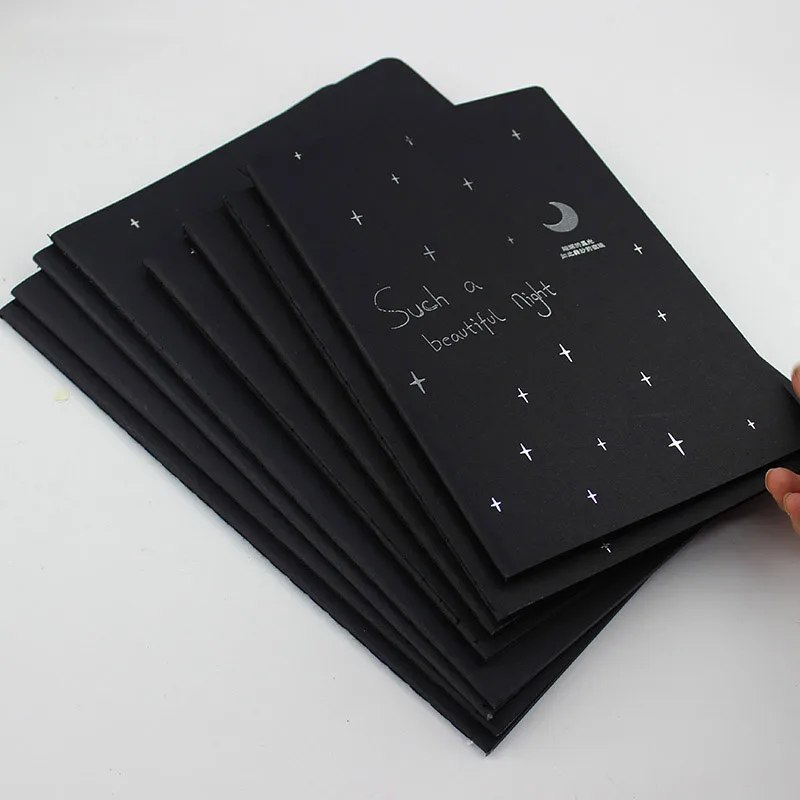 2017 Notebook Galaxy black graffiti sketch book lovely creative blank Sketchbookblank