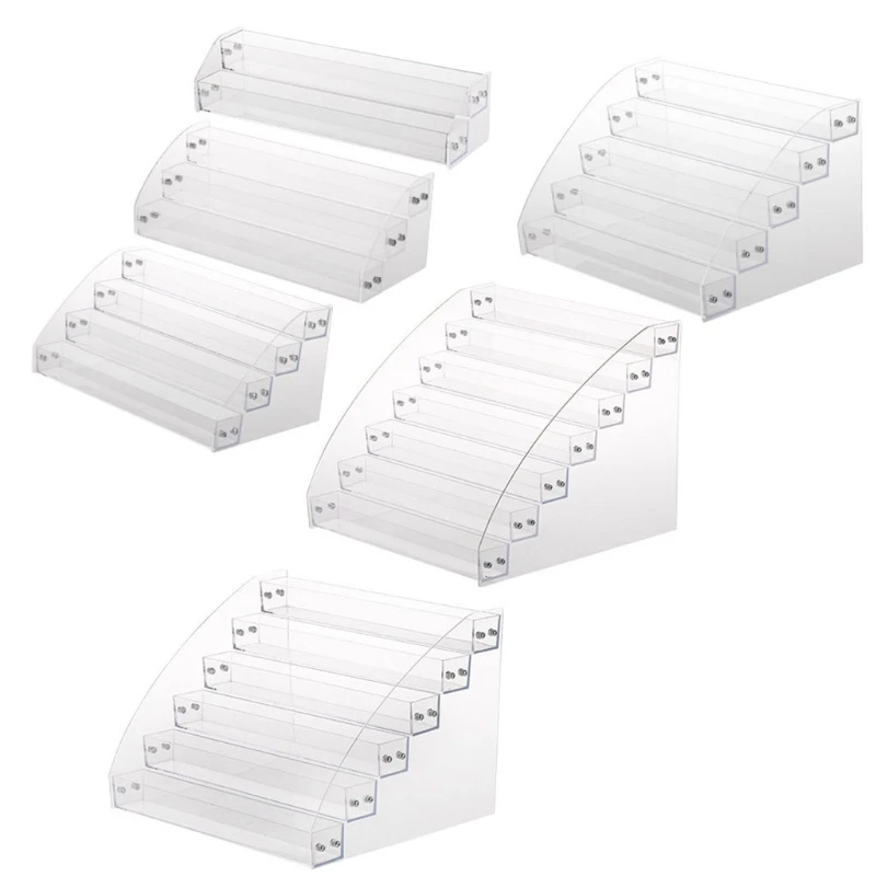

New Acrylic 7-2 Tiers Organizer Lipstick Jewelry Display Holder Nail Polish Rack
