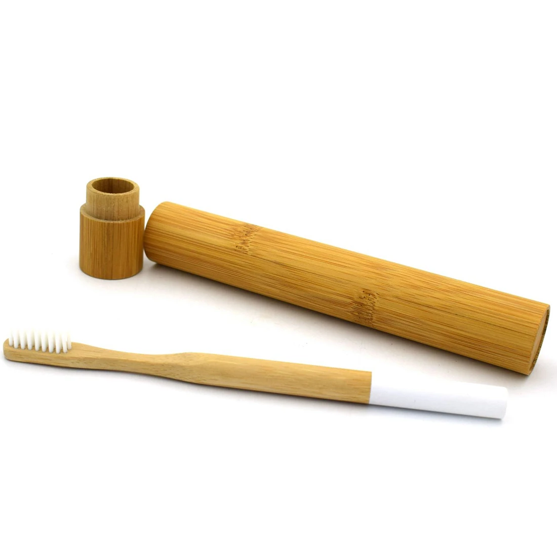 Высококачественный мягкой щетиной Зубная щётка пятнами бамбуковые круглая ручка легкий и чистого бамбука зубная щетка из древесного угля
