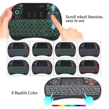 

Original Rii i8X Plus 2.4GHz Backlit Wireless Keyboard Touchpad Mouse Voice Input Remote Control for TV BOX Smart TV PC