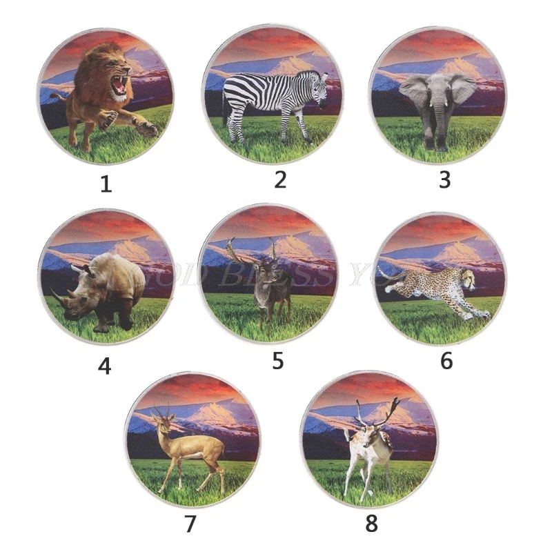 

African Wild Animals Commemorative Coin Elephant Souveni Home Decoration Crafts