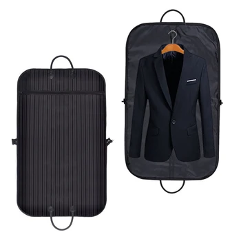 

Basedidea Folding Suit Storage Bag Travel Wrinkle Resistance Suit Clothes Organizer Pouch Garment Bags with Handle