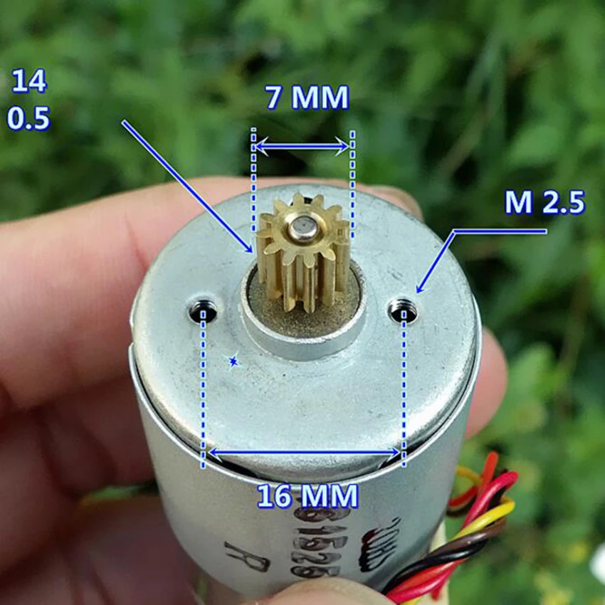 Новый бренд Джонсон сильный магнит 385 DC мотор 12V 24V 27 5*38mm высокоскоростная