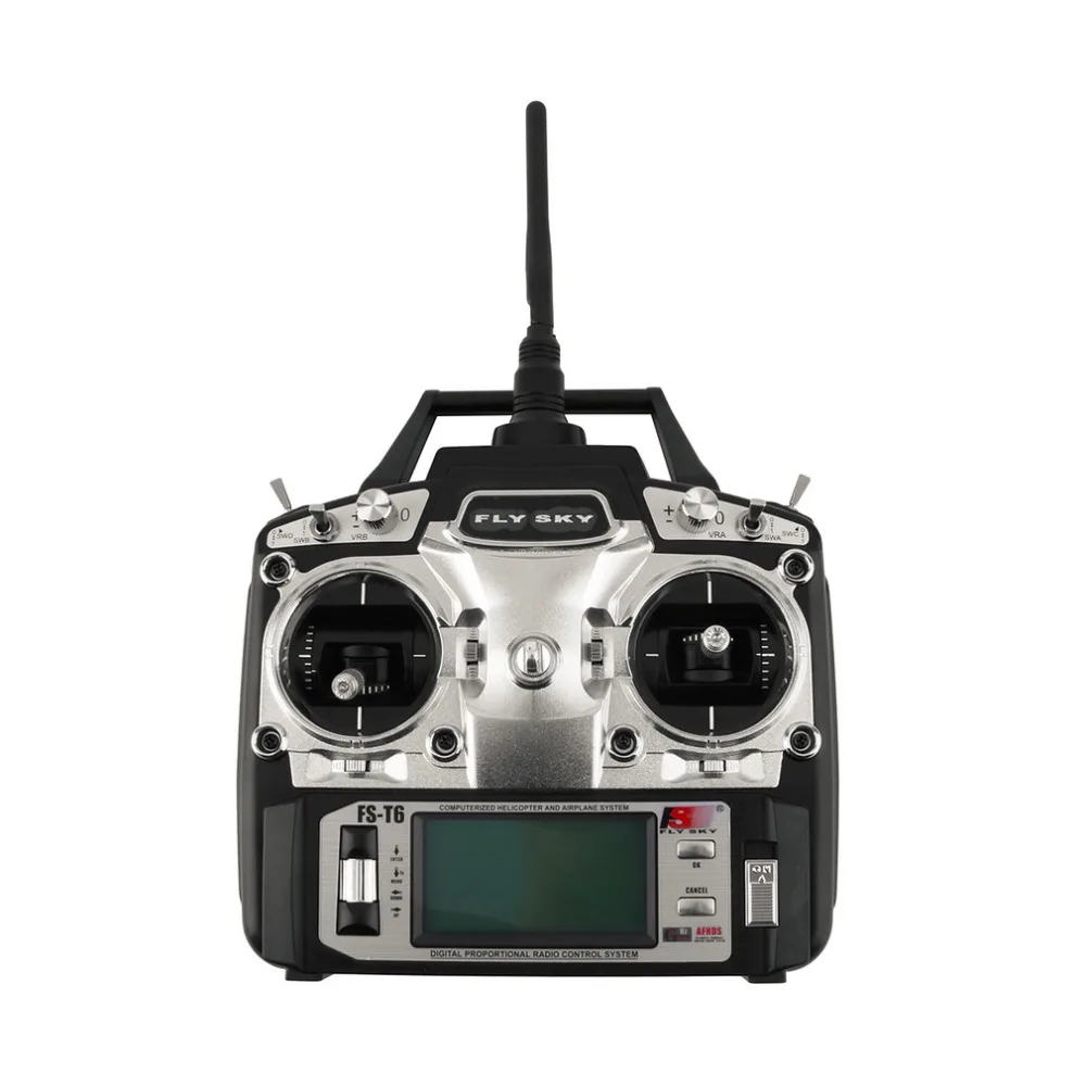 

Flysky FS-T6 Radio Control 2.4G 6 Channel Transmitter+Receiver for RC Helicopter