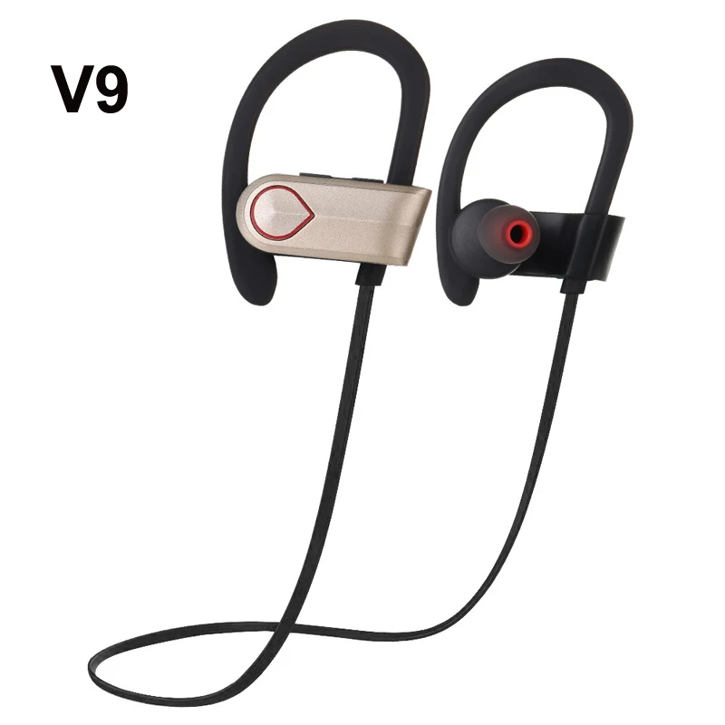 

New V9 Bluetooth Headphone V4.1 Wireless Bluetooth Earphone Earbud Earpiece Headset With MIC In-Ear Noise Cancelling Waterproof